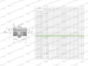 Przyłączka hydrauliczna BB (XGE) M22x1.5 15L x 3/8" BSP ED Waryński ( sprzedawane po 10 )