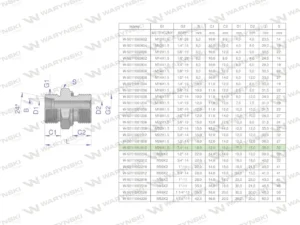 Przyłączka hydrauliczna BB (XGE) M26x1.5 18L x 3/4" BSP ED Waryński ( sprzedawane po 2 )