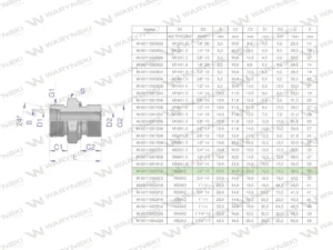 Przyłączka hydrauliczna BB (XGE) M30x2 22L x 1/2" BSP ED Waryński ( sprzedawane po 2 )