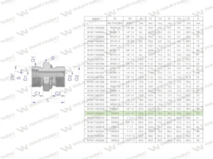 Przyłączka hydrauliczna BB (XGE) M30x2 22L x 3/4" BSP ED Waryński ( sprzedawane po 2 )