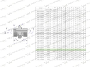 Przyłączka hydrauliczna BB (XGE) M30x2 22L x 1" BSP ED Waryński ( sprzedawane po 2 )