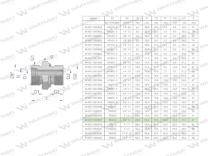 Przyłączka hydrauliczna BB (XGE) M36x2 28L2 28L x 3/4" BSP ED Waryński ( sprzedawane po 2 )