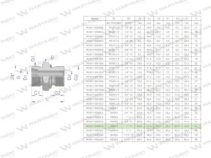 Przyłączka hydrauliczna BB (XGE) M36x2 28L2 28L x 1" BSP ED Waryński ( sprzedawane po 2 )