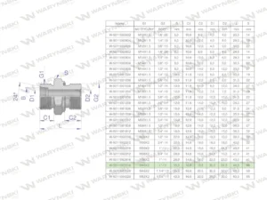 Przyłączka hydrauliczna BB (XGE) M45x2 35L3 35L x 1" BSP ED Waryński