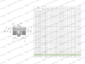 Przyłączka hydrauliczna BB (XGE) M45x2 35L x 1 1/4" BSP ED Waryński