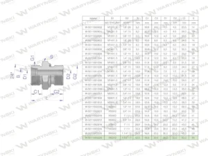 Przyłączka hydrauliczna BB (XGE) M52x2 42L x 1 1/4" BSP ED Waryński