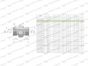 Przyłączka hydrauliczna (odmiana ciężka XGE) BB M16x1.5 08S x 1/4" BSP ED Waryński ( sprzedawane po 5 )