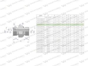 Przyłączka hydrauliczna (odmiana ciężka XGE) BB M18x1.5 10S x 1/4" BSP ED Waryński ( sprzedawane po 5 )