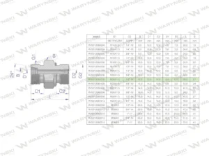 Przyłączka hydrauliczna (odmiana ciężka XGE) BB M20x1.5 12S x 1/2" BSP ED Waryński ( sprzedawane po 5 )