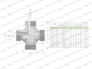Czwórnik hydrauliczny metryczny BBBB M12x1.5 06L Waryński