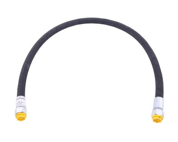 Przewód hydrauliczny 160 bar gwint M22x1.5 prosta płasko/prosta płasko L-1000mm DN12-1SN 16.0MPa Waryński
