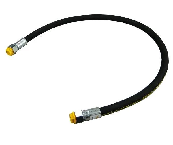 Przewód hydrauliczny 160 bar gwint M22x1.5 prosta płasko/prosta płasko L-1250mm DN12-1SN 16.0MPa Waryński - obrazek 2