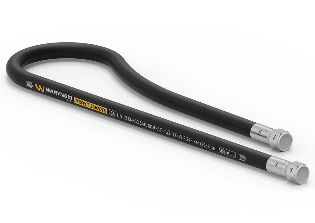 Przewód hydrauliczny gładki z uszczelnieniem - 275 bar gwint M22x1.5 proste L-3000mm DN12-2SN (AA-13-3000; P11P11) 27.5MPa Waryński