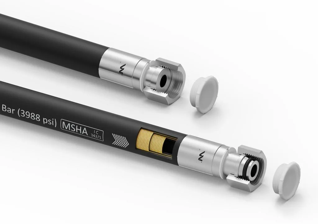 Przewód hydrauliczny gładki z uszczelnieniem - 275 bar gwint M22x1.5 prosta stożek/prosta płasko L-500mm DN12-2SN 27.5MPa Waryński - obrazek 2