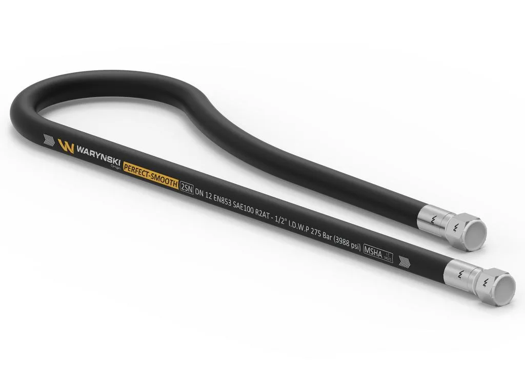 Przewód hydrauliczny gładki z uszczelnieniem - 275 bar ( płasko kulisty) gwint M22x1.5 proste L-5800mm Przyczepa stary typ (AA-13-5800; P11P11) 27.5MPa Waryński