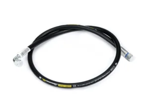 Przewód hydrauliczny gładki z uszczelnieniem - gwint M18x1.5 prosta/90 stopni (kolanko) L-1500mm DN10-1SN (AK-10-1500; P11P12) 18.0MPa Waryński