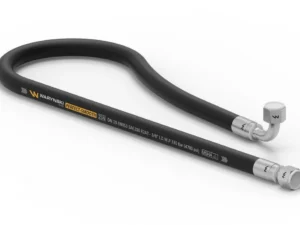 Przewód hydrauliczny gładki z uszczelnieniem - 330 bar gwint M18x1.5 prosta/90 stopni L-500mm DN10-2SN (AK-10-500; P11P12) 33.0MPa Waryński