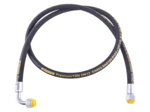 Przewód hydrauliczny 160 bar gwint M22x1.5 prosta/90 stopni L-1250mm DN12-1SN (AK-13-1250; P11P12) 16MPa Waryński