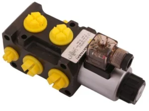 Dzielnik. zawór. elektrozawór kierunkowy elektromagnetyczny kontroli W-E12DVS6/2 (DVS6/50L) G1/2" 50L (24V DC) Waryński