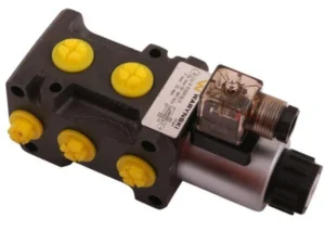 Dzielnik. zawór. elektrozawór kierunkowy elektromagnetyczny kontroli W-E38DVS6/2 (DVS6/50 L/MIN) G3/8" 50L (24V DC) Waryński