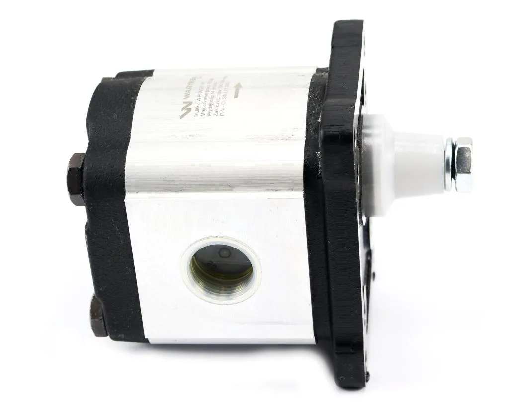 Pompa hydrauliczna zębata 6.0cm3 (grupa 2 - typ europejski) wałek 1:8 przyłącza gwintowane (obroty prawe) max.260 bar Waryński - obrazek 3