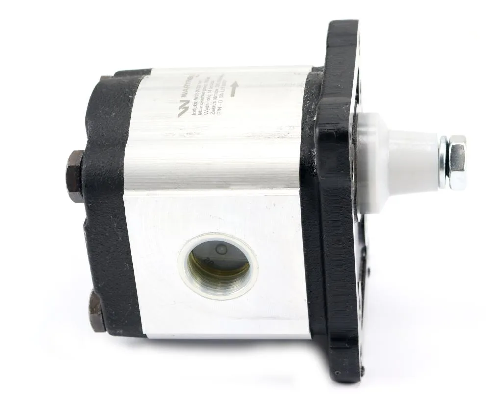 Pompa hydrauliczna zębata 8.0cm3 (grupa 2 - typ europejski) wałek 1:8 przyłącza gwintowane (obroty prawe) max.260 bar Waryński - obrazek 3