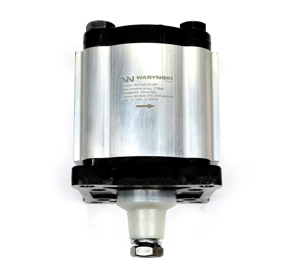 Pompa hydrauliczna zębata 20.0cm3 (grupa 2 - typ europejski) wałek 1:8 przyłącza gwintowane (obroty prawe) max.210 bar Waryński - obrazek 4