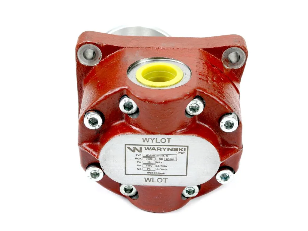 Pompa hydrauliczna zębata do Bizon Z-056. Z-058 nowy typ PZS-KP2-25 (obroty lewe) 16Mpa w korpusie żeliwnym Waryński - obrazek 3