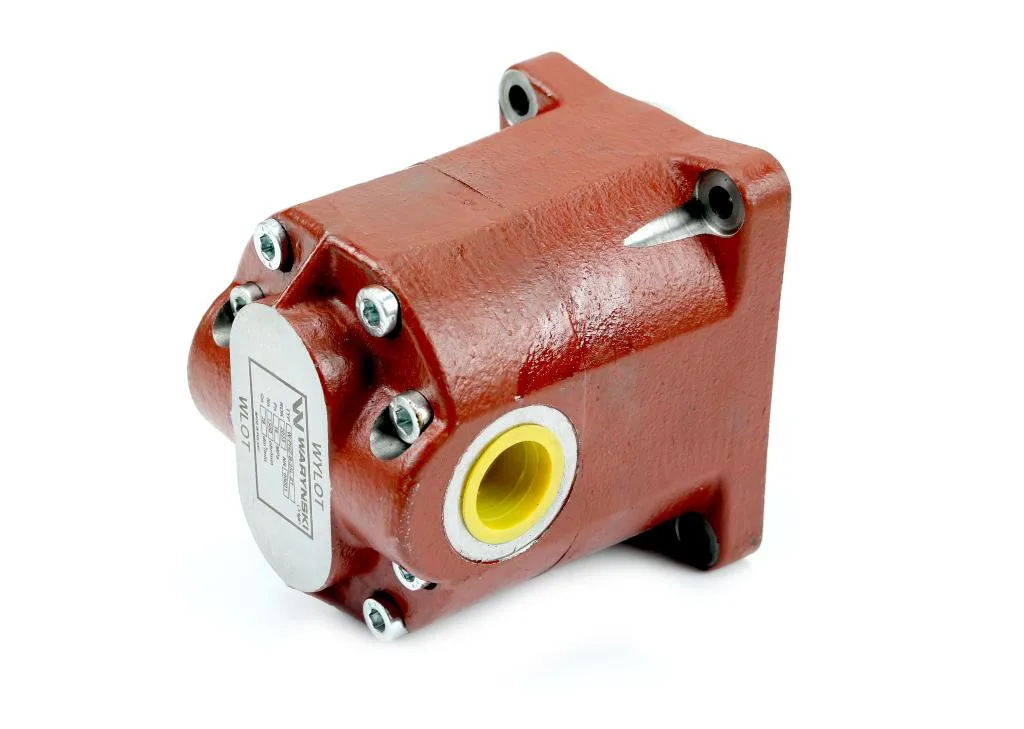 Pompa hydrauliczna zębata do Bizon Z-050 stary typ PZS-KP-25 (obroty lewe) 16Mpa w korpusie żeliwnym Waryński - obrazek 2