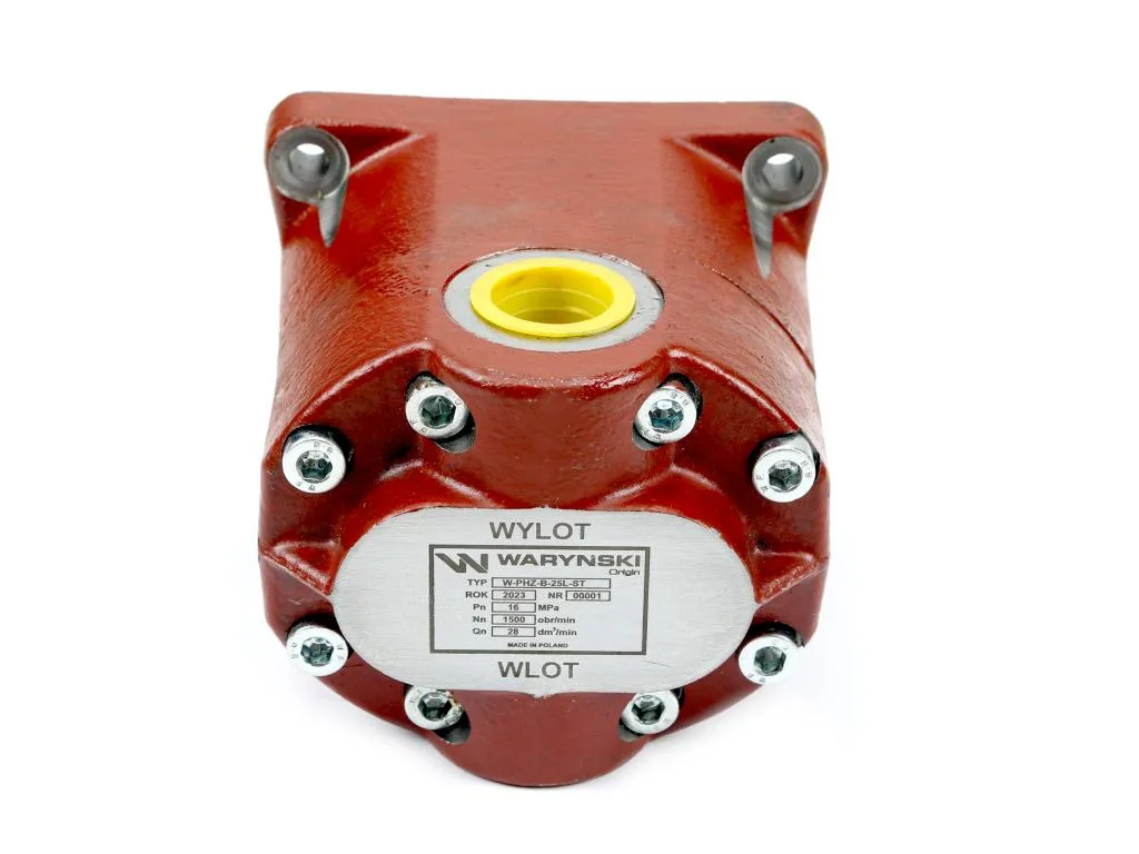 Pompa hydrauliczna zębata do Bizon Z-050 stary typ PZS-KP-25 (obroty lewe) 16Mpa w korpusie żeliwnym Waryński - obrazek 3