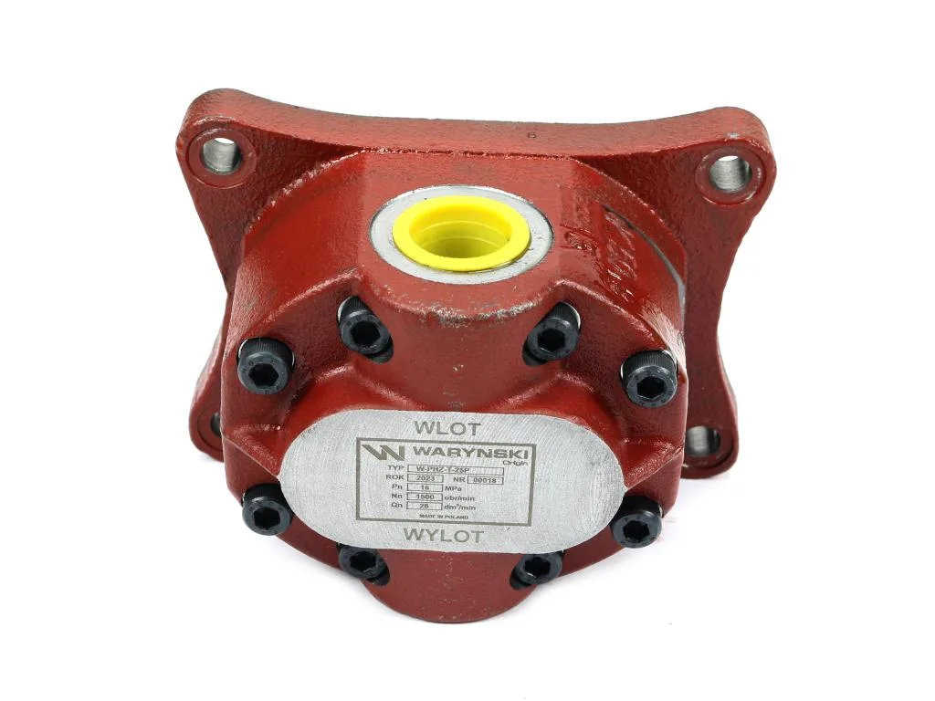 Pompa hydrauliczna zębata do Trol PZS-25P. PZ2-KZ-25P (obroty prawe) 16Mpa w korpusie żeliwnym Waryński - obrazek 3