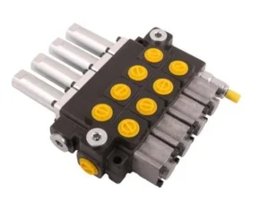 Rozdzielacz hydrauliczny 4-sekcyjny max przepływ 40L sterowany linkami Waryński