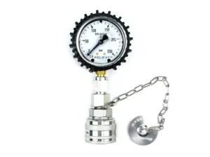 Zestaw pomiarowy ciśnienia hydrauliki z manometrem 250 bar wtyczka skręcana Waryński