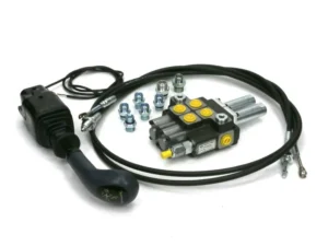 Zestaw Premium: Rozdzielacz 2-sek. + Joystick na widełki (z 1 przyciskiem) + Elementy złączne + Linki na widełki 2000mm Waryński