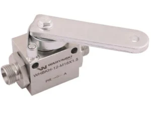 Zawór odcinająco-zwrotny (ogranicznik posuwu/skoku) 2/2 M18x1.5 12L z otworami mocującymi 350 bar Waryński