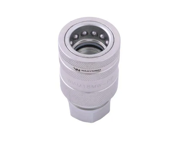 Szybkozłącze hydrauliczne gniazdo M18x1.5 gwint wewnętrzny EURO PUSH-PULL (ISO 7241-A) Waryński - obrazek 3