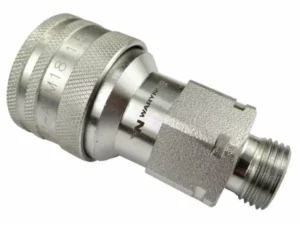 Szybkozłącze hydrauliczne gniazdo M18x1.5 gwint zewnętrzny EURO (9100818G) (ISO 7241-A) Waryński (opakowanie 10szt)