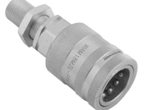 Szybkozłącze hydrauliczne gniazdo long M18x1.5 gwint zewnętrzny EURO PUSH-PULL (9100818GL) (ISO 7241-A) Waryński (opakowanie 10szt)