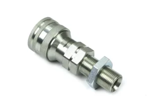 Szybkozłącze hydrauliczne gniazdo z eliminatorem ciśnienia long M18x1.5 gwint zewnętrzny EURO (9100818GL) (ISO 7241-A) Waryński