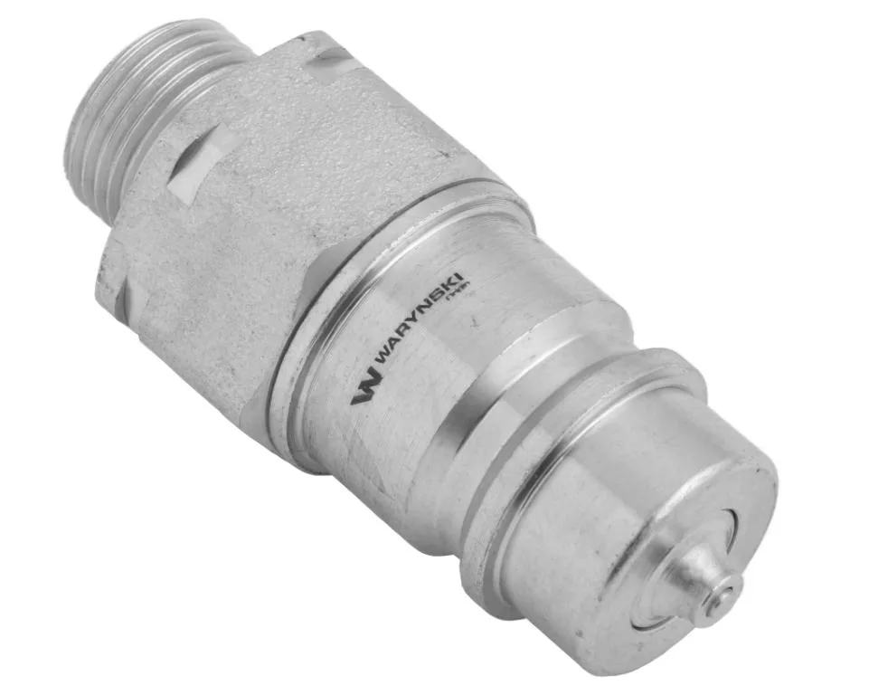 Szybkozłącze hydrauliczne wtyczka M18x1.5 gwint zewnętrzny EURO (9100818W) (ISO 7241-A) Waryński (opakowanie 10szt)