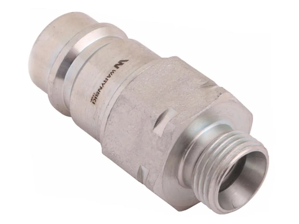 Szybkozłącze hydrauliczne wtyczka z eliminatorem ciśnienia M18x1.5 gwint zew. EURO (9100818W) (ISO 7241-A) Waryński (opakowanie 10szt) - obrazek 2