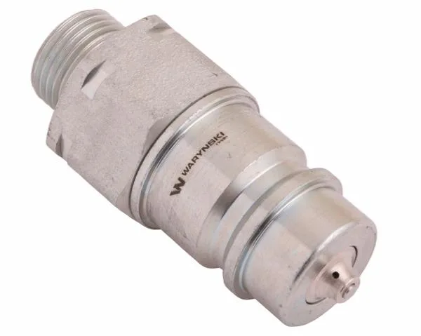 Szybkozłącze hydrauliczne wtyczka z eliminatorem ciśnienia M18x1.5 gwint zew. EURO (9100818W) (ISO 7241-A) Waryński - obrazek 2