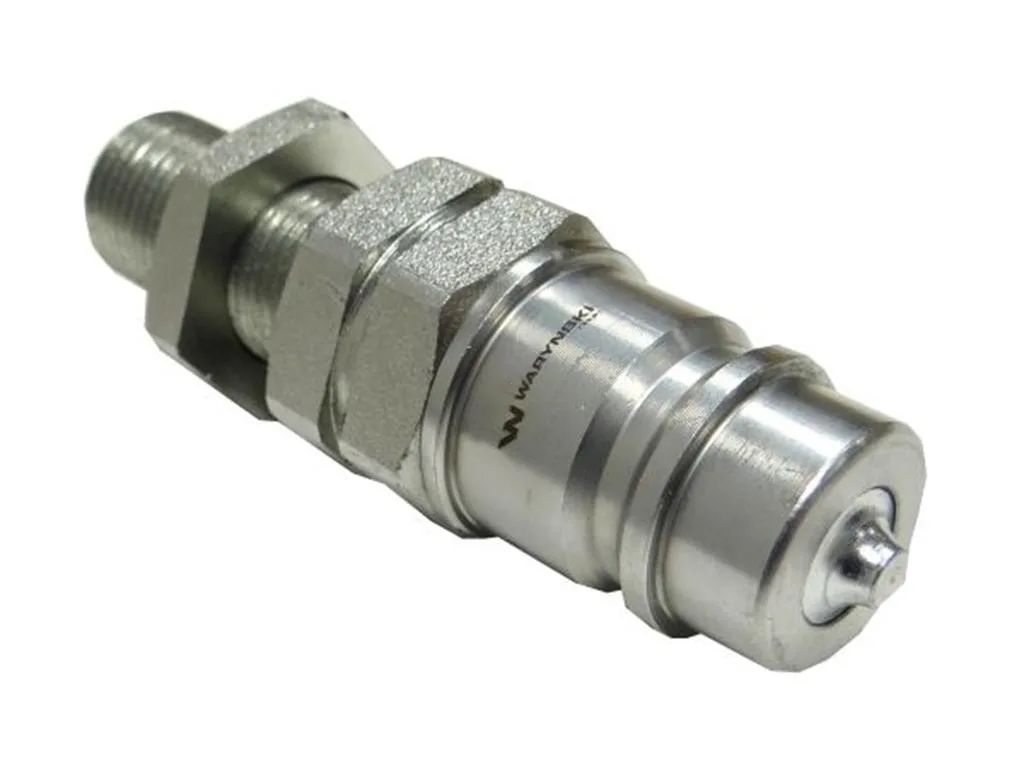 Szybkozłącze hydrauliczne wtyczka long M18x1.5 gwint zewnętrzny EURO (9100818W) (ISO 7241-A) Waryński (opakowanie 50szt)