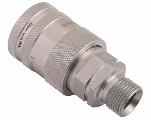 Szybkozłącze hydrauliczne gniazdo z eliminatorem ciśnienia M20x1.5 gwint zew. EURO PUSH-PULL (9100822G) (ISO 7241-A) Waryński - obrazek 2