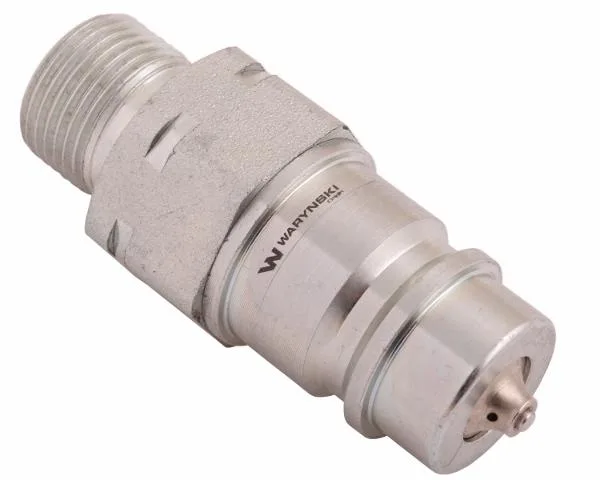 Szybkozłącze hydrauliczne wtyczka z eliminatorem ciśnienia M20x1.5 gwint zew. EURO (9100822W) (ISO 7241-A) Waryński - obrazek 2