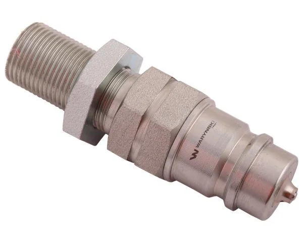 Szybkozłącze hydrauliczne wtyczka long z eliminatorem ciśnienia M20x1.5 gwint zewnętrzny EURO (ISO 7241-A) Waryński