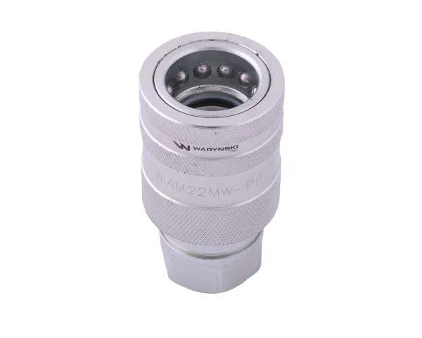 Szybkozłącze hydrauliczne gniazdo M22x1.5 gwint wewnętrzny EURO PUSH-PULL (ISO 7241-A) Waryński - obrazek 3