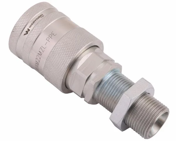 Szybkozłącze hydrauliczne gniazdo long z eliminatorem ciśnienia M22x1.5 gwint zew. EURO PUSH-PULL (9100822GL) (ISO 7241-A) Waryński - obrazek 2