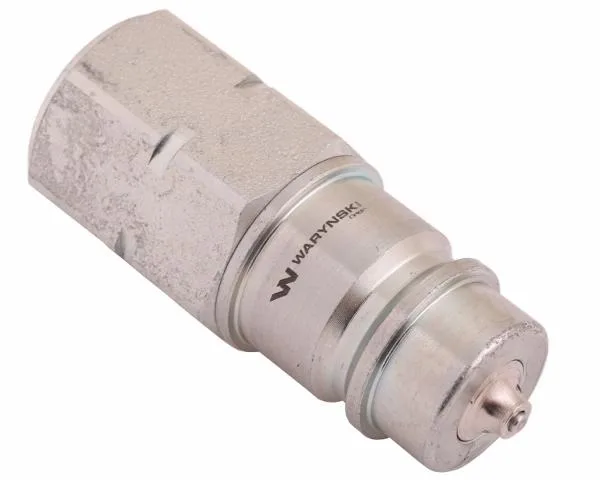 Szybkozłącze hydrauliczne wtyczka z eliminatorem ciśnienia M22x1.5 gwint wew. EURO (ISO 7241-A) Waryński - obrazek 2