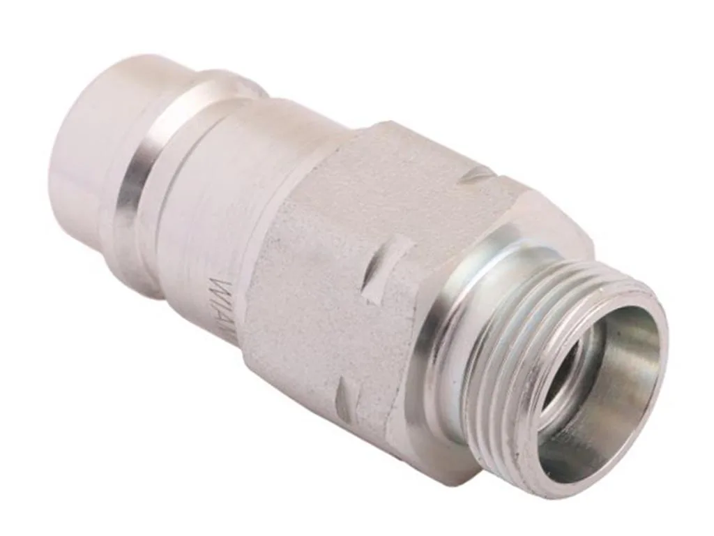 Szybkozłącze hydrauliczne wtyczka z eliminatorem ciśnienia M22x1.5 gwint zew. EURO (9100822W) (ISO 7241-A) Waryński (opakowanie 10szt) - obrazek 2